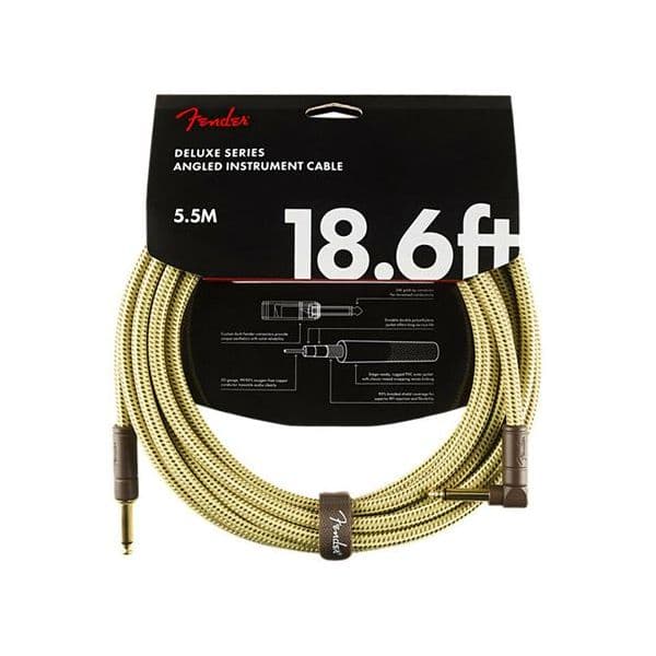 Fender Deluxe 5,5m Tweed Natural Jack Mono Para Jack Acodado