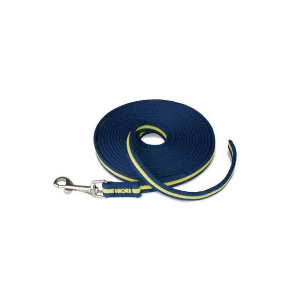 Coati Trela Longa de Cordão Macio para Treino Azul Marinho/Lima 5 m