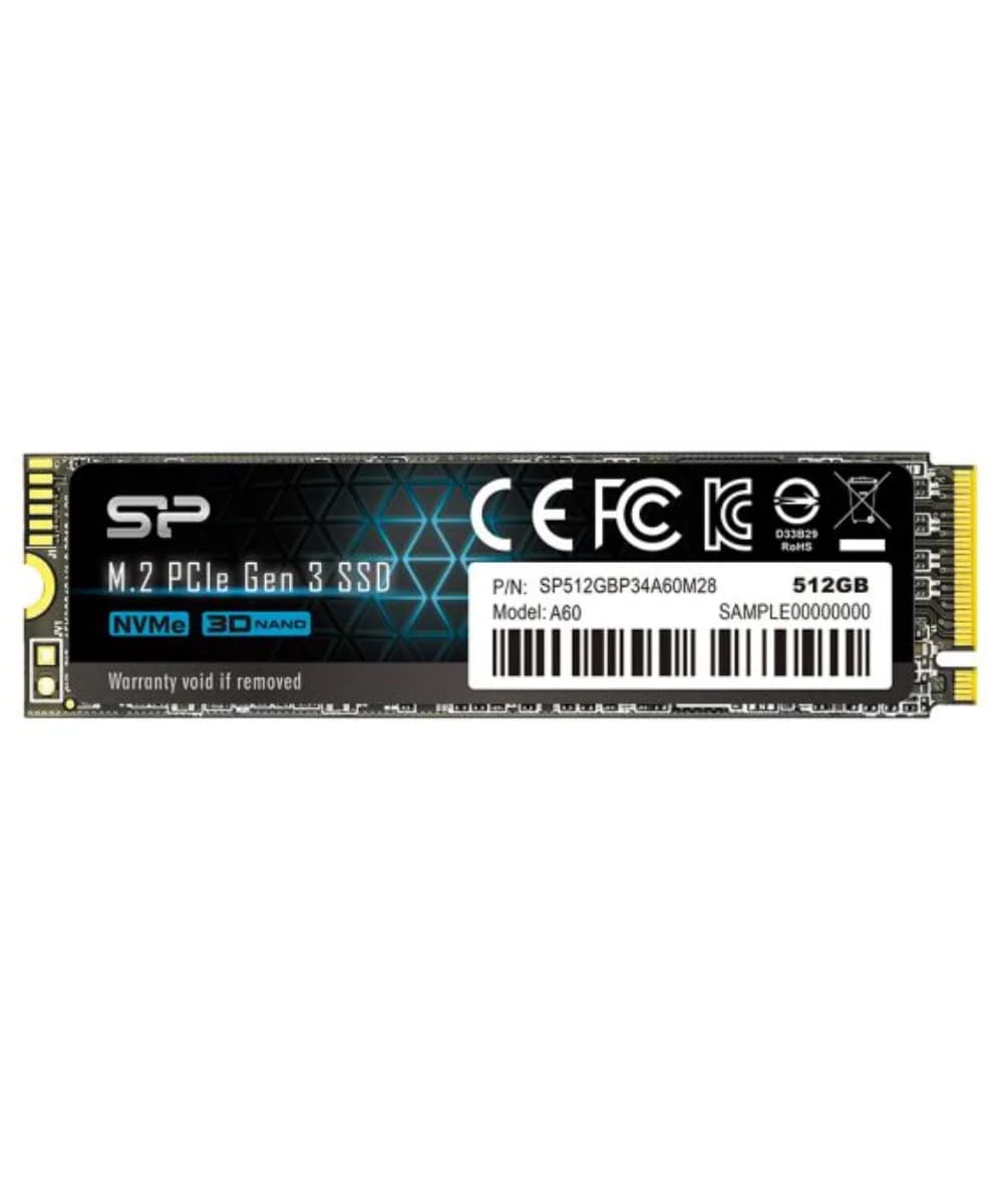 Silicon Power PCIe M.2 NVMe SSD 512GB Gen3 x4 – 2200/1600 MB/s