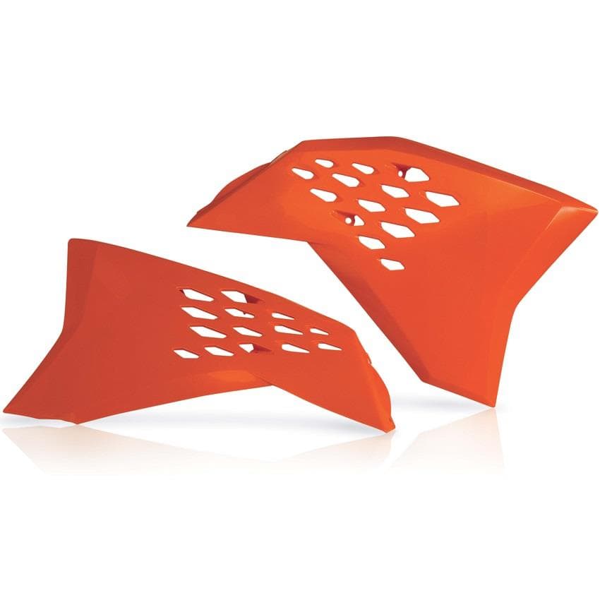 TAMPAS RADIADOR KTM 2/4T SX/EXC 07 ACERBIS LARANJA