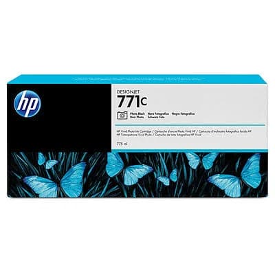 HP Tinteiro DesignJet 771C Preto Fotográfico de 775 ml