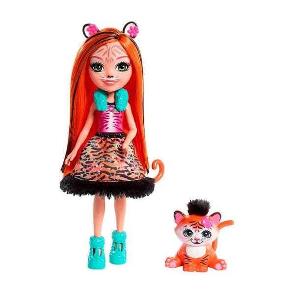Mattel Enchantimals - Boneca com Amigo - Tanzie Tiger - FNH22-5