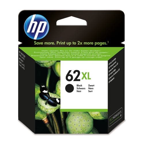 Tinteiro HP Original 62 XL - C2P05AE - Preto de Alto Rendimento - Elegível para o HP Instant Ink