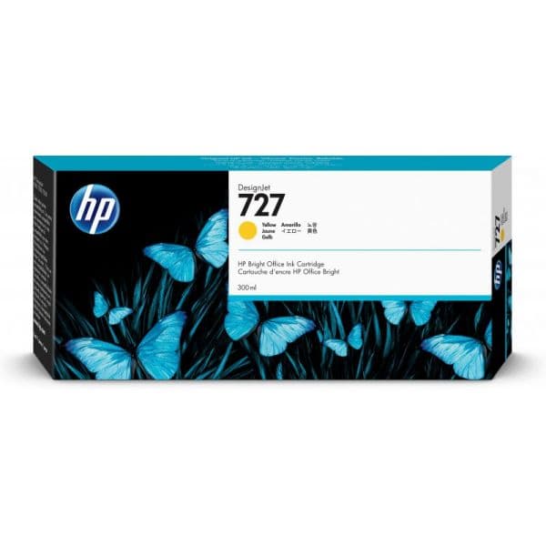 Tinteiro HP 727 F9J78A Yellow