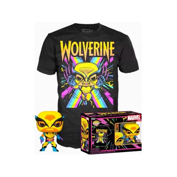 Funko POP! Marvel - Wolverine Black Light #551397 - Tamanho S