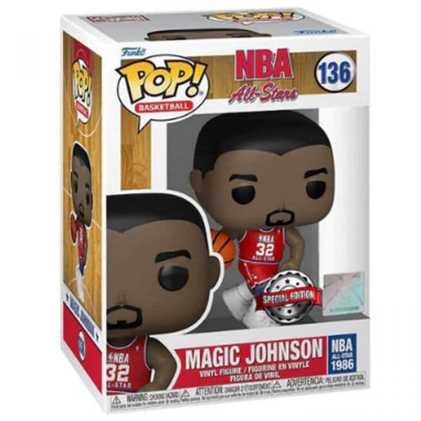 Funko POP! NBA: Legends - Magic Johnson Blue All-Star 1986 #136