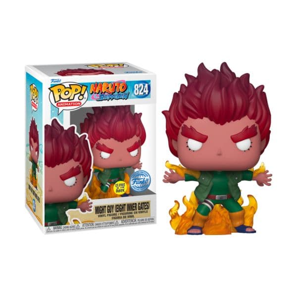 Funko POP! Animation: Naruto Shippuden - Might Guy (Eight Inner Gates) (GITD) Exclusive #824