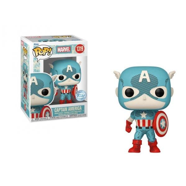 Funko POP! Marvel: Retro Reimagined - Captain America Exclusive #1319