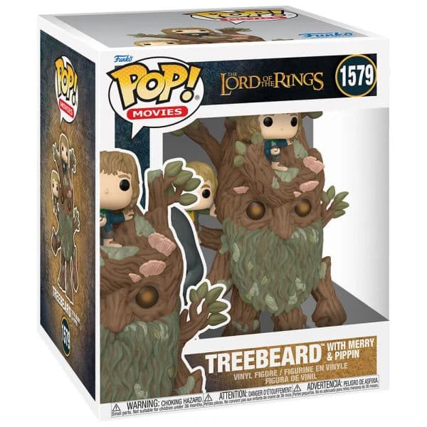 Funko Pop! Super: The Lord of the Rings - Treebeard with Merry & Pippin #1579