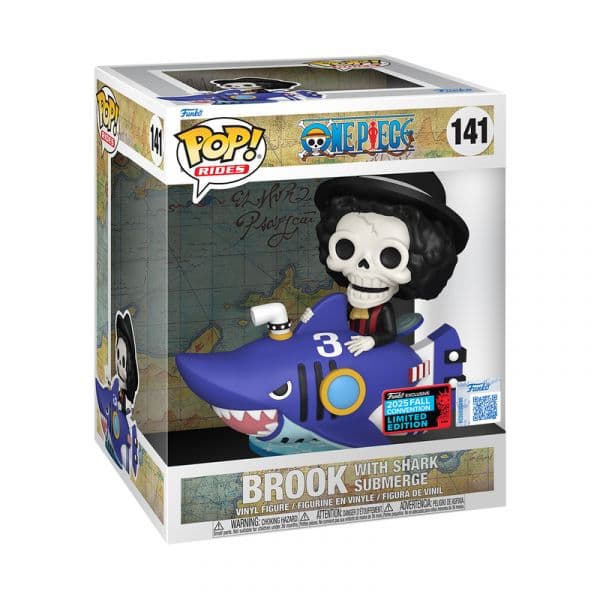 Funko POP! Rides: One Piece - Deluxe Brook with Shark Submerge (Exclusive) #141