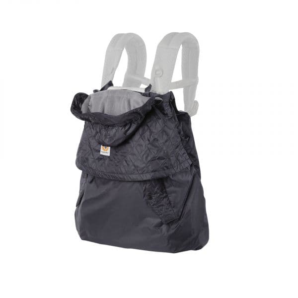Ergobaby Proteção de Inverno e Capa Impermeável com Forro Polar para Porta-Bebés Charcoal