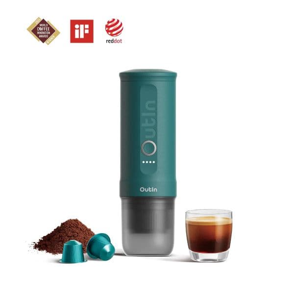 Máquina de Café Outin Nano Expresso Portátil OutIn Teal