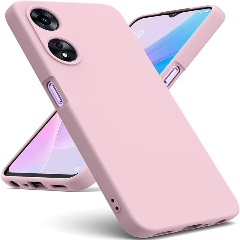 Capa Silicone Líquido 3D Oppo A58/ A78 5G Pink
