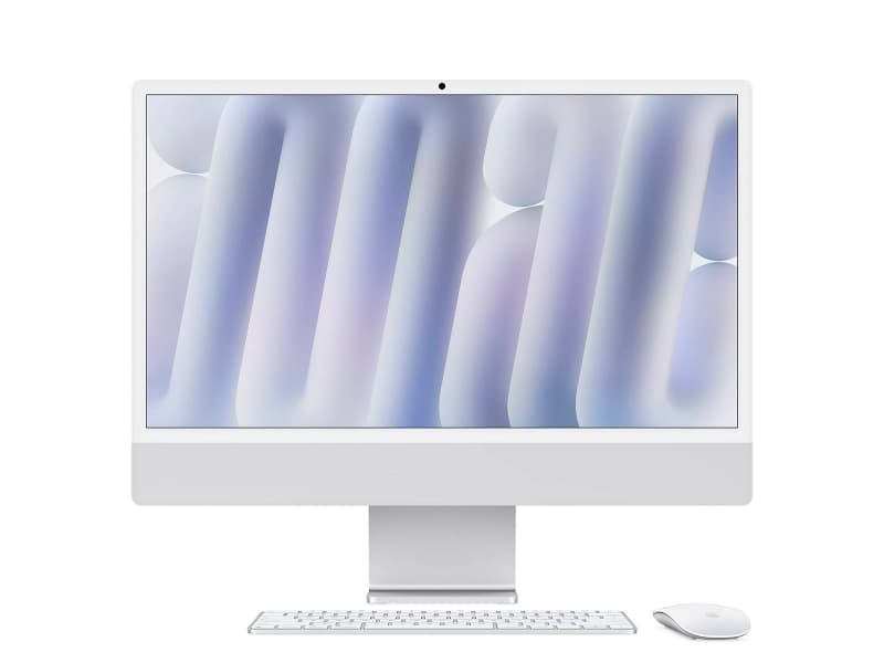 Apple iMac 24" | M4 CPU 10‑core, GPU 10-core | SSD 512GB | 16GB RAM | Prateado - MEGAONLINE