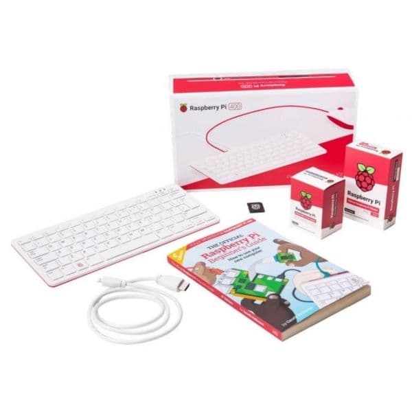 Kit Computador Raspberry Pi 400 (Teclado e Livro em Português) 1.8GHz WiFi 2.4/5GHz BT 5.0 - RPI400-KIT-PT