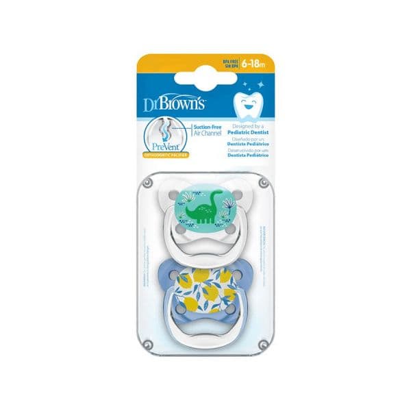 Dr Brown´s 2 Chupetas Prevent Borboleta 6-18m