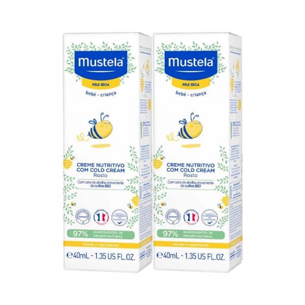 Mustela Cold Cream Creme de Rosto 2x40ml