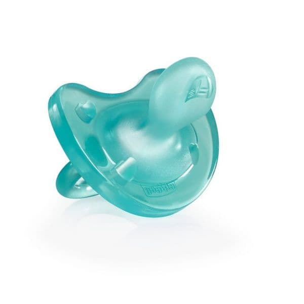 Chicco Chupeta Silicone Physio Soft 0-6M Azul Esverdeado
