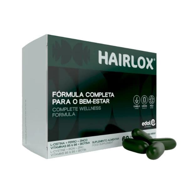 Edol Hairlox Revitalizante Cabelo e Unhas 120 Cápsulas