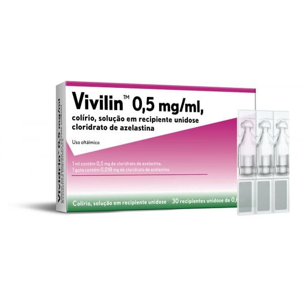 Bausch & Lomb Vivilin 0.5 Mg/ml Colírio 0,6ml x 30 Unidoses
