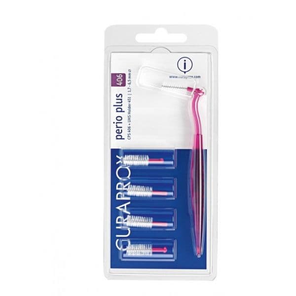 Curaprox Perio Plus Kit Escovilhão interdental CPS 406 com Cabo UHS 451 x 5 Unidades