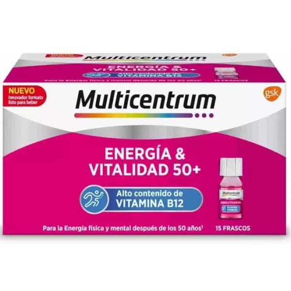Multicentrum Energia e Vitalidade 50+ Framboesa 15x7ml