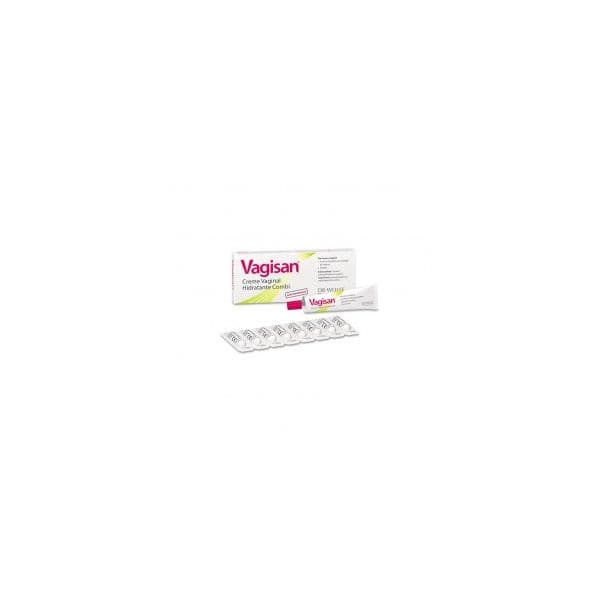 Vagisan Combi Creme Vaginal Hidratante 10g + 8 óvulos