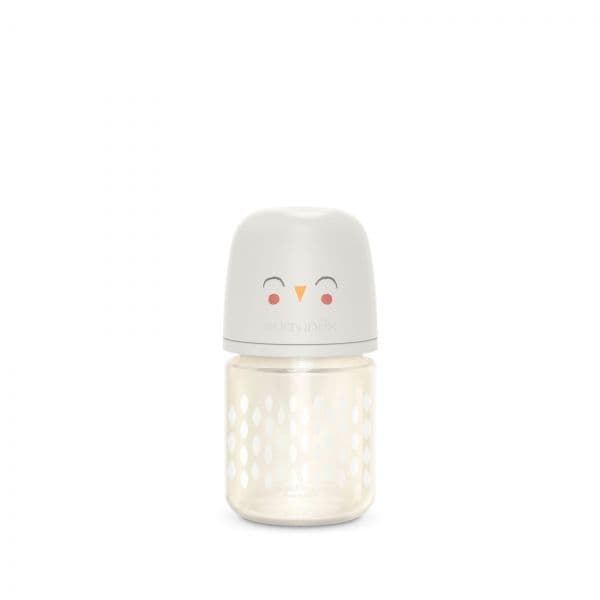 Suavinex Biberão Vidro Tetina Fisiológica SX Pro Fluxo Lento 120ml Bonhomía Mocho Branco