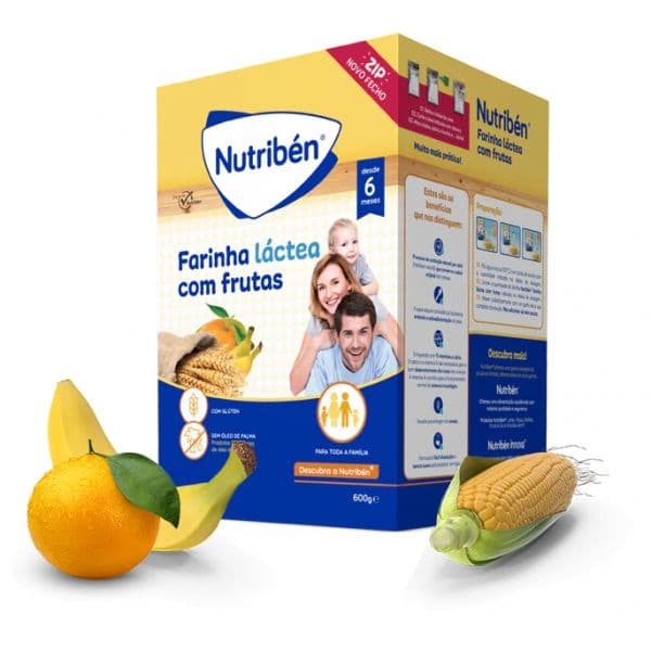 Nutribén Farinha Láctea com Frutas 600g