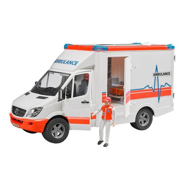 Bruder Mercedes Benz Sprinter Ambulância com Figura - 02536