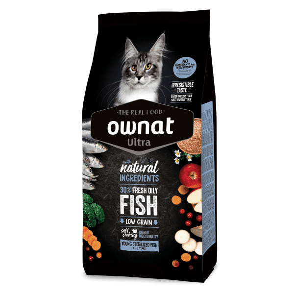 Ownat Ultra Gato Esterilizado Peixe 3Kg