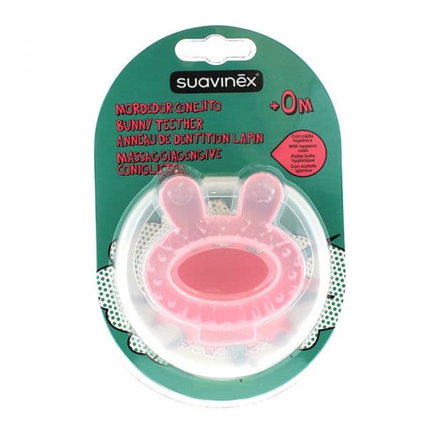 Suavinex Mordedor Coelhinho Rosa 0m