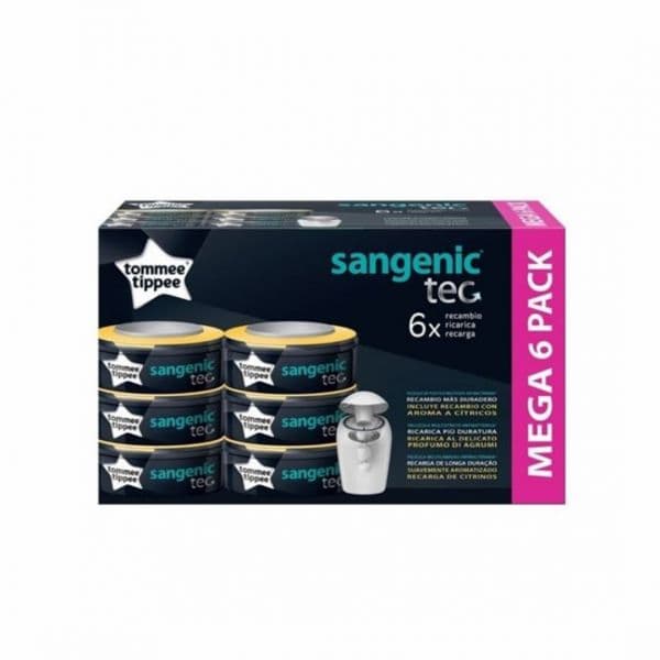 Tommee Tippee 6 Recargas Sangenic Tec Plus Twist & Click