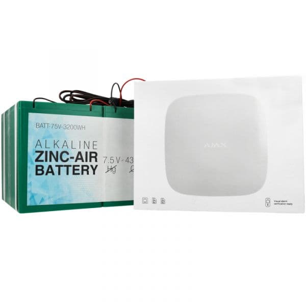 Ajax Kit de alarme autónomo com bateria e Hub 2 - 12 meses - AJ-BATTERYKIT-12M