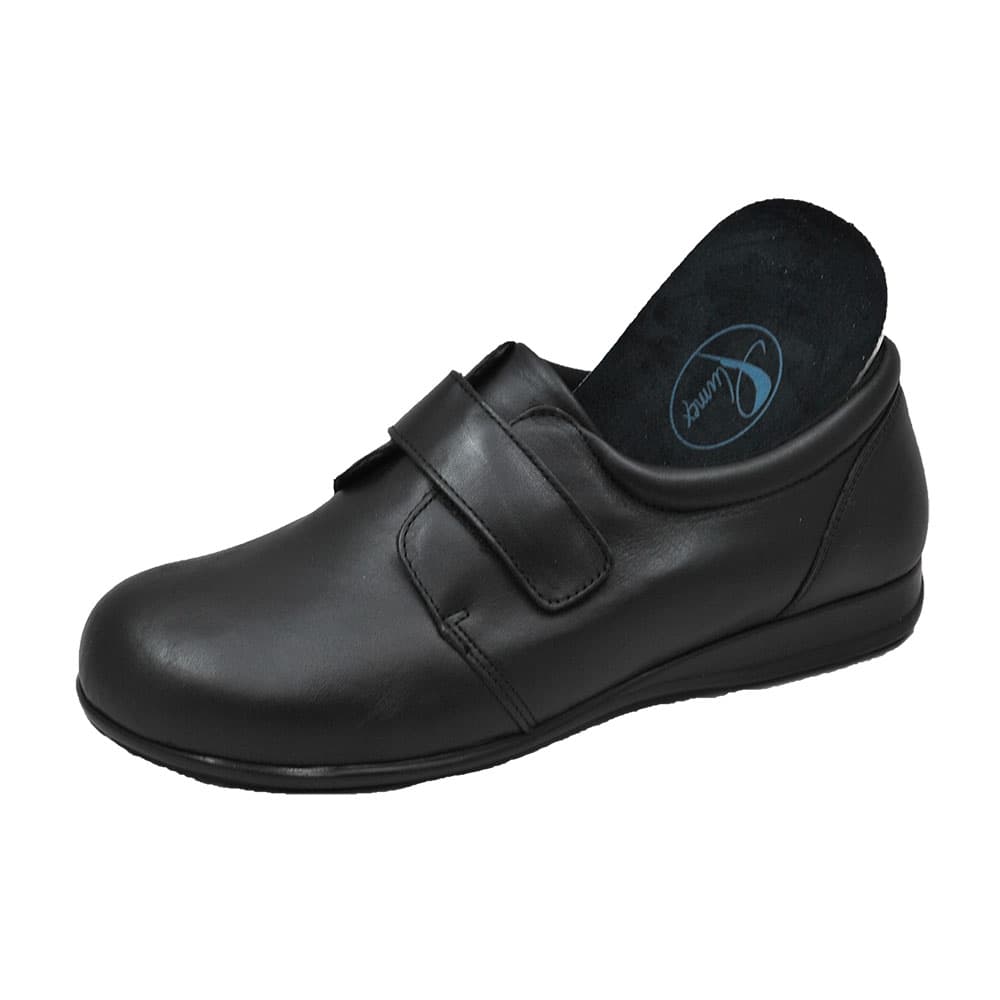 Sapato diabetico-1 velcro 5001 (PRETO, 37)