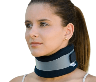 Colar cervical semi-rigido 9cm de altura azul (I)