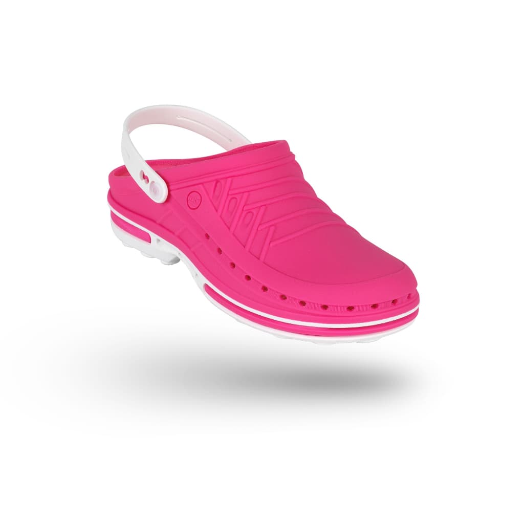 Soca hospitalar WOCK CLOG com Presilha (37/38, FUXIA)