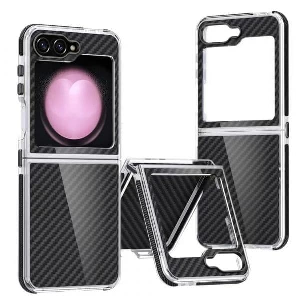 Capa para para Samsung Galaxy Z Flip 6 Carbono