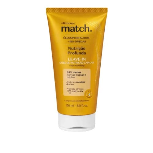 O Boticário Leave-in Match Nutrição Profunda, 150ml - Mabeauty
