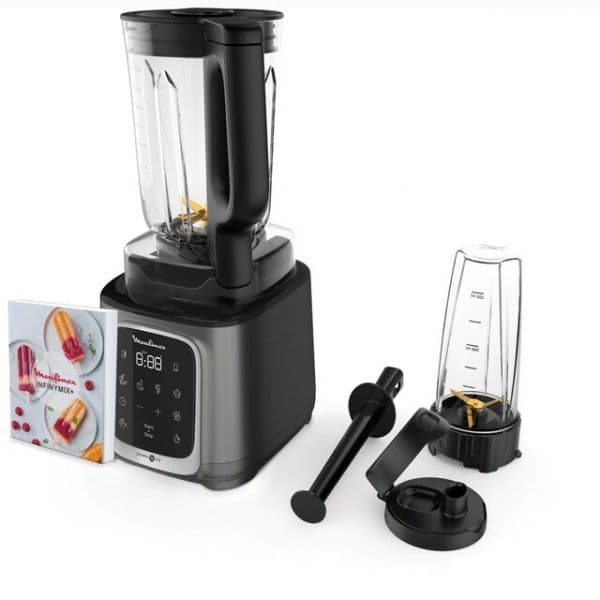 Liquidificador Moulinex LM91HD10 InfinyMix+ Inox/Preto - 1600W