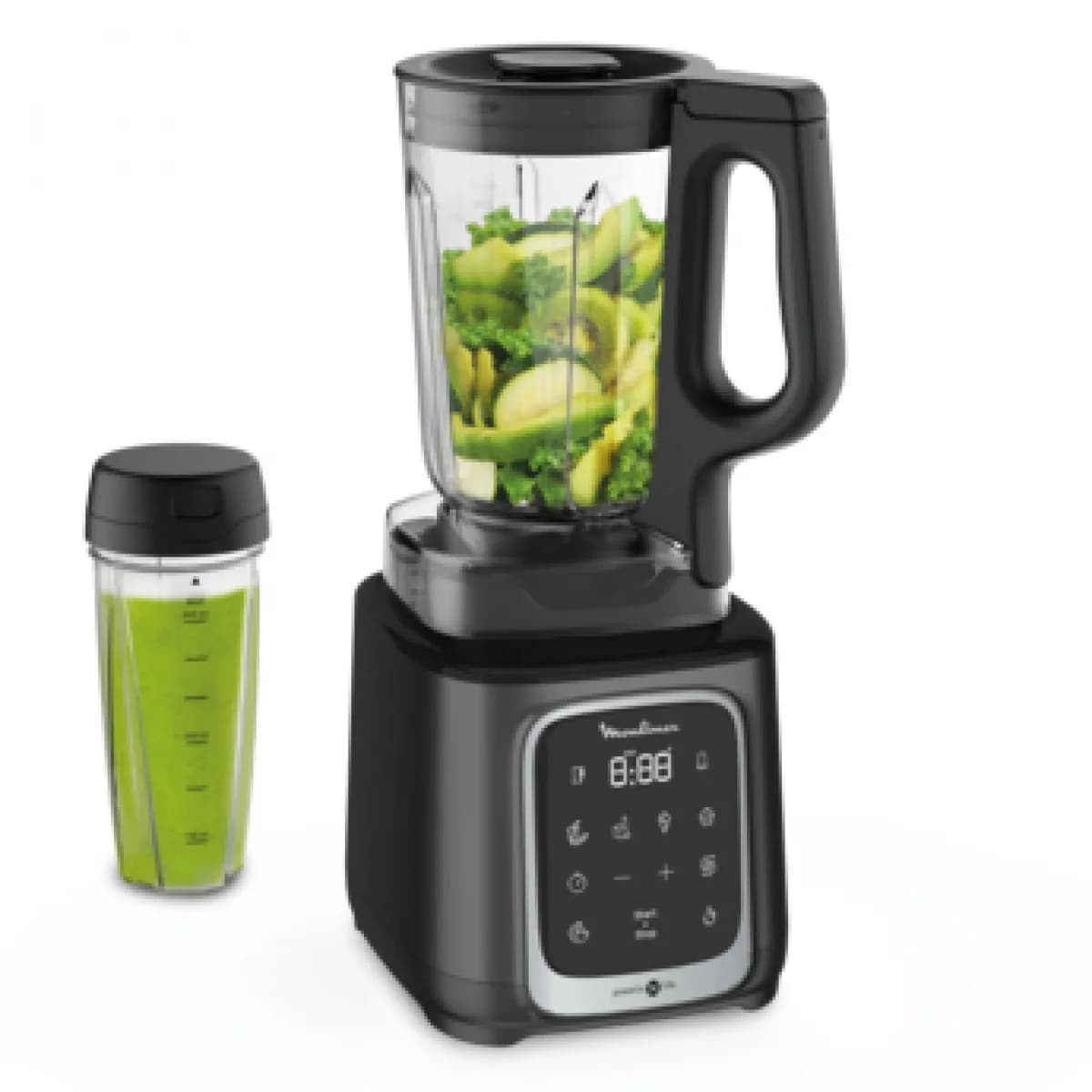 Liquidificador Moulinex LM91HD10 InfinyMix+ Inox/Preto - 1600W