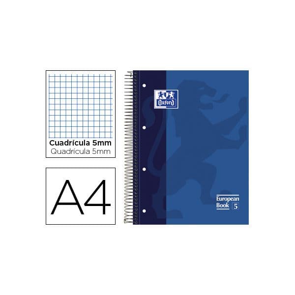 Oxford 5 un. Caderno 80 Fls A4+ Quadriculado 5x5 400019526 - 100430279