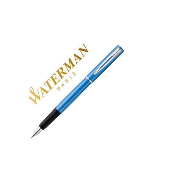 Waterman Caneta de Aparo com Adornos Cromados Allure Azul - A26515645