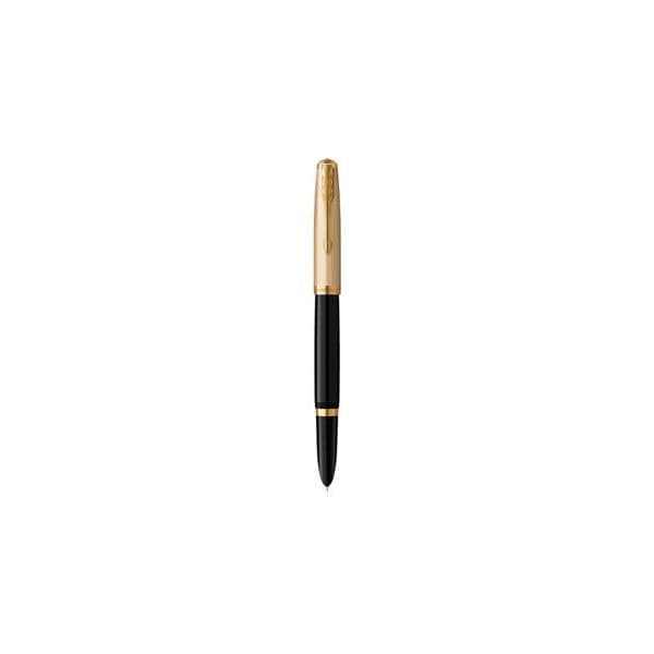 Parker Caneta de aparo 51 Premium Preta e Dourada Gt