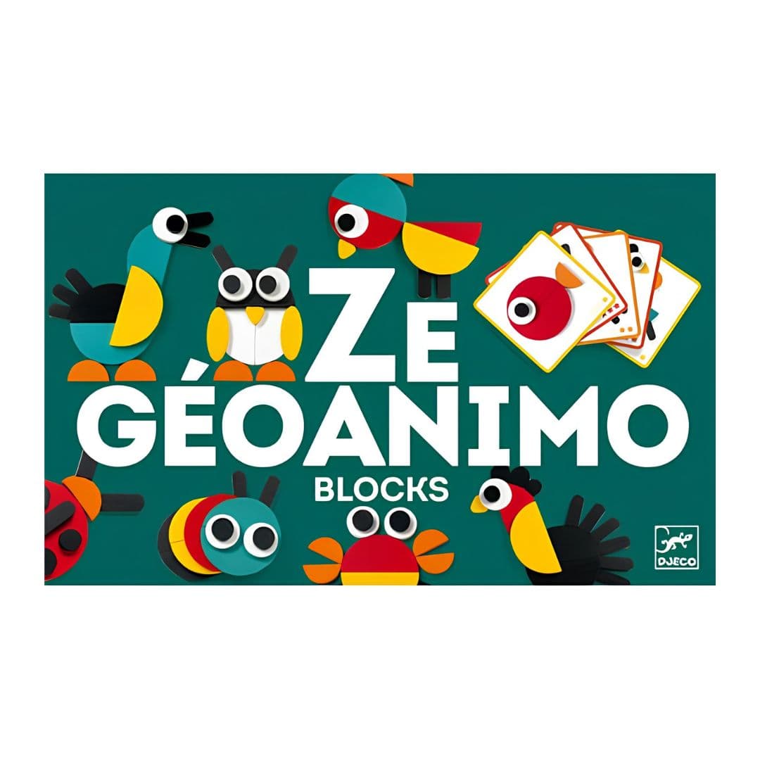 Djeco ze geoanimo – jogo de construção de animais em madeira +3 anos