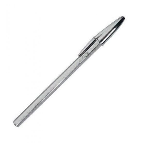 Bic Esferográfica Cristal Shine Prata Preto 1 Un.