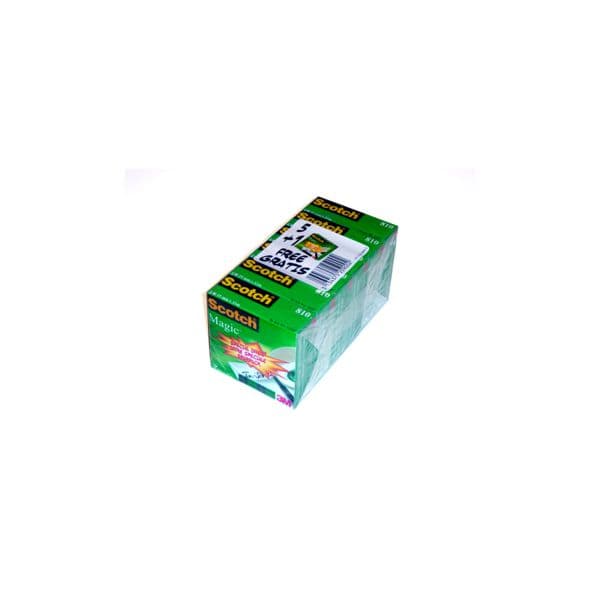3M Fita Adesiva 19mmx33m Scotch Magic 5 + 1 Gratis