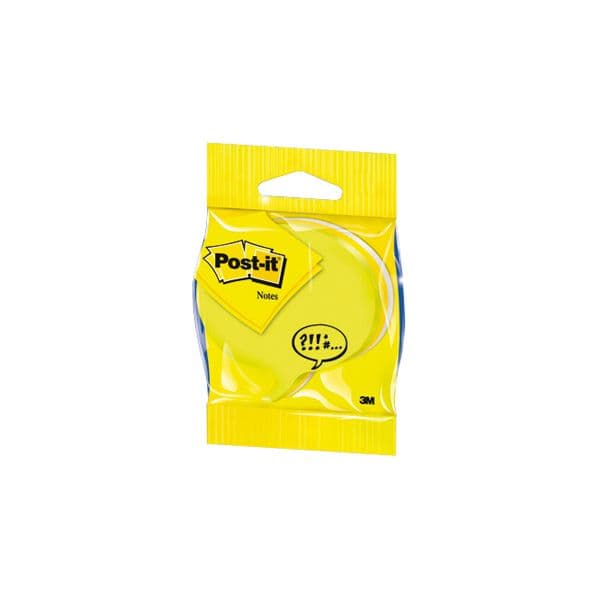 Post-it Bloco Notas Aderentes Forma de Balão de Diálogo 70 x 70 mm Amarelos e Branco 225 Fls Bloco 225 Fls - 70725