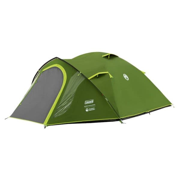 Coleman Tenda de Campismo Darwin Blackout 3 Plus, Verde Escuro/Verde Claro, 2025