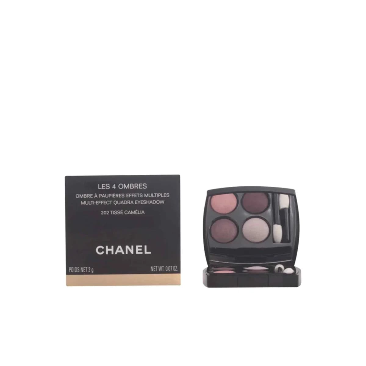 CHANEL LES 4 OMBRES 202-tissé camélia 2 gr